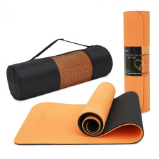Коврик для фитнеса Cornix XR-0091 TPE Orange/Black